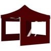 vidaXL Professional Folding Party Tent with Walls Aluminium 2x2 m Bordeaux