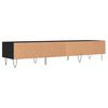 vidaXL TV Cabinet Black 150x36x30 cm Engineered Wood