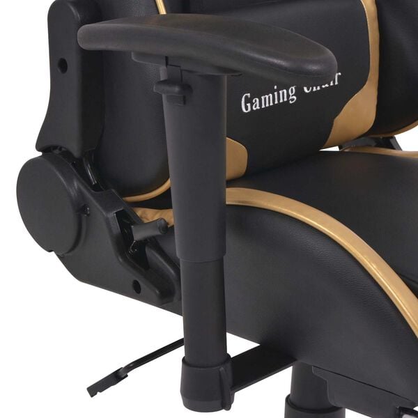 vidaXL Gaming Chair Gold 70 x 71 x 136 cm Artificial Leather
