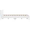 vidaXL Bed Frame without Mattress White 150x200 cm King Size