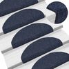 vidaXL Stair Mats Self-adhesive 20 pcs 65x21x4 cm Blue Half Round Large