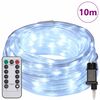 vidaXL Rope Light with 240 LEDs Cold White 10 m PVC