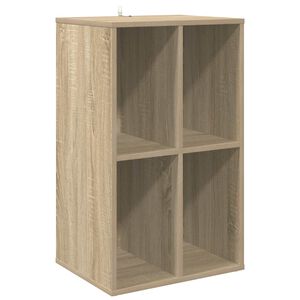 vidaXL Record Cabinet Sonoma Oak 44.5 x 36.5 x 74.5 cm Engineered Wood