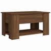 vidaXL Coffee Table Brown Oak 79x49x41 cm Engineered Wood