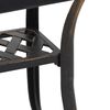 vidaXL Garden Table Bronze 53x53x53 cm Cast Aluminium