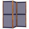 vidaXL 3-Panel Room Divider Dark Blue 210x180 cm