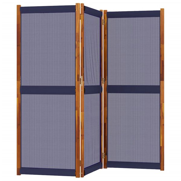 vidaXL 3-Panel Room Divider Dark Blue 210x180 cm