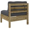 vidaXL 7 Piece Garden Sofa Set with Cushions Impregnated Wood Pine