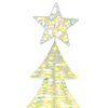 vidaXL Christmas Tree with 240 LEDs Warm white 181 cm PET