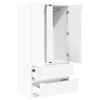 vidaXL Cabinet with Drawer White 79.5 x 49 x 156 cm Engineered Wood