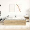 vidaXL Bed Frame without Mattress Sonoma Oak 120x190 cm Small Double Small Double