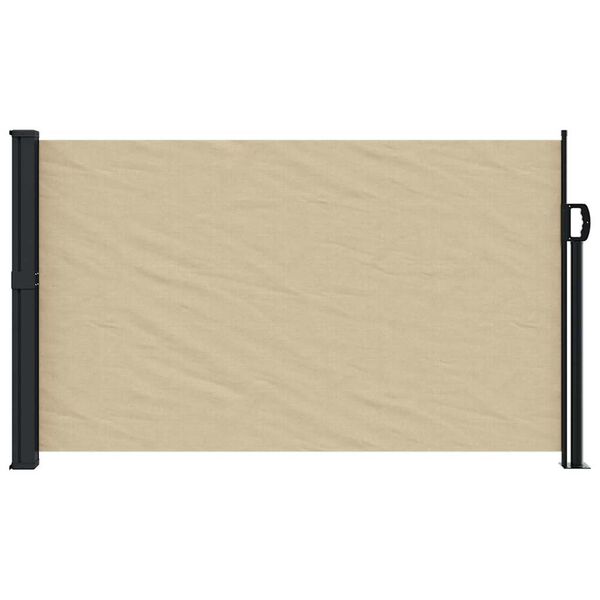 vidaXL Retractable Side Awning Beige 117x300 cm