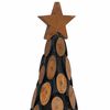 vidaXL Christmas Tree with Stand Brown 90 cm Solid teak wood