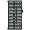 vidaXL Garden Gate 85 x 175 cm Powder-coated steel Black Lockable