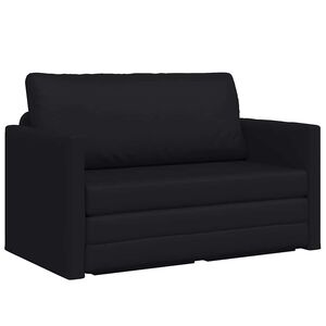 vidaXL Sofa Bed Black 124 x 71 x 78 cm Artificial Leather