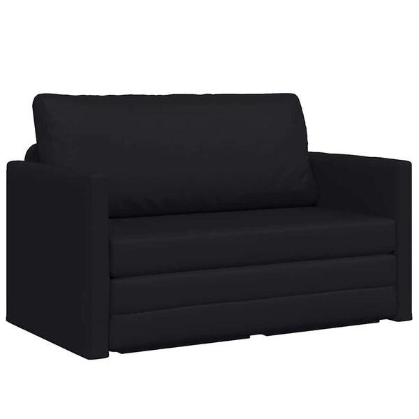 vidaXL Sofa Bed Black 124 x 71 x 78 cm Velvet