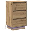 vidaXL Bedside Cabinet Artisan Oak 39 x 34.5 x 65 cm Engineered wood