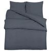 vidaXL Duvet Cover Set Anthracite 220x240 cm Light-weight Microfiber