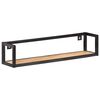 vidaXL Wall Shelves 2 pcs 80 cm Rough Mango Wood