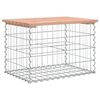 vidaXL Garden Bench Gabion Design 63x44x42 cm Solid Wood Douglas