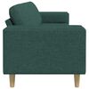 vidaXL Sofa Set Dark green Fabric
