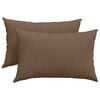vidaXL Sofa Pillows 2 pcs Brown 60 x 40 cm Fabric