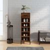 vidaXL Shoe Cabinet Brown Oak 30x35x105 cm Engineered Wood