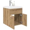 vidaXL Sink Cabinet with Built-in Basin and Faucet Artisan Oak