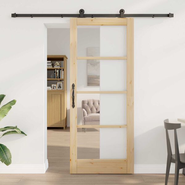 vidaXL Sliding Door ORKDAL Natural 83 x 202 cm