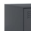 vidaXL Bedside Cabinet Anthracite 34.5x39x44 cm Steel