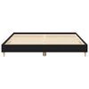 vidaXL Bed Frame Black Oak 203 x 203 x 25 cm Engineered Wood