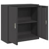 vidaXL Storage Cabinet Black 90 x 40 x 90 cm Cold-Rolled Steel