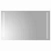 vidaXL LED Bathroom Mirror Transparent 50 x 30 cm Tempered Glass