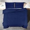 vidaXL Duvet Cover Set Navy Blue 240x220 cm Cotton