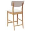 vidaXL Dining Chairs 2 pcs Natural 48 x 49 x 95 cm Solid Rubber Wood