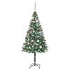 vidaXL Artificial Christmas Tree with Stand Green 180 cm PVC and Steel