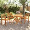 vidaXL Garden Chairs 4 pcs 59x55x85 cm Solid Wood Acacia