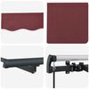 vidaXL Retractable Awning Manual Burgundy 350 x 200 cm Fabric