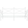 vidaXL Day Bed without Mattress White 100x190 cm Steel