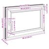 vidaXL Basement Window RISOR 90x60 cm Tilt&Turn DIN Right Anthracite