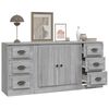vidaXL Sideboards 3 pcs Grey Sonoma Engineered Wood