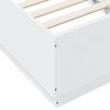 vidaXL Bed Frame without Mattress White 90x190 cm Single