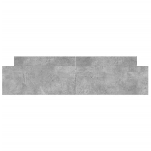 vidaXL Bed Frame without Mattress Concrete Grey 180x200 cm Super King
