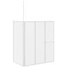 vidaXL Bath Screen Frosted 120 x 70 x 137 cm Aluminium & PP Panel