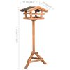 vidaXL Bird Feeder with Stand Firwood