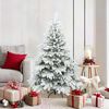 vidaXL Artificial Christmas Tree with 150 LEDs White 150 cm PE and PVC