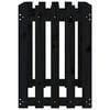 vidaXL Garden Raised Bed with Fence Design Black 100x50x70 cm Solid Wood Pine