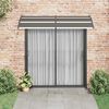 vidaXL Door Canopy Black 240x100 cm PC
