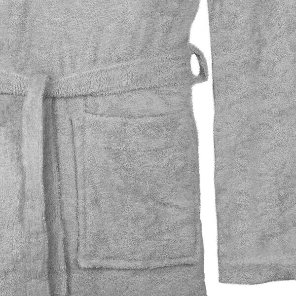 vidaXL Bathrobe KINN Grey XXL Cotton