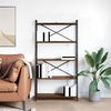 vidaXL Bookshelf Smoked Oak 80 x 30 x 155 cm Engineered Wood